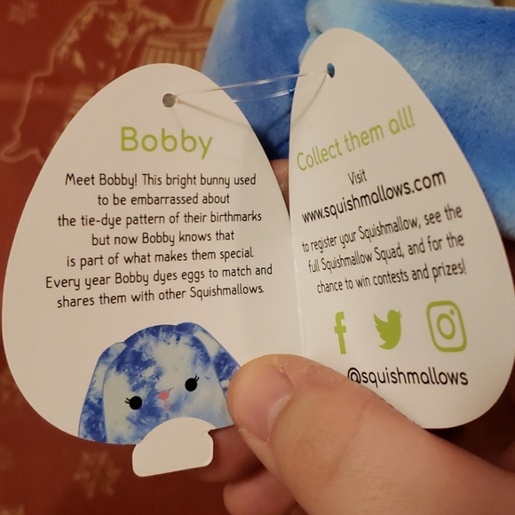 Bobby the Bunny Squishmallow - Picture 3 of 3